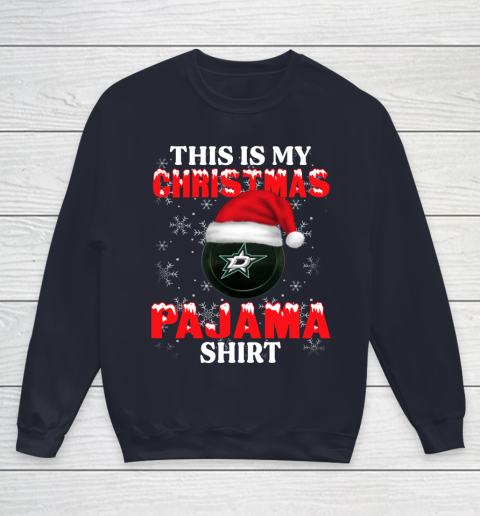 Dallas Stars This Is My Christmas Pajama Shirt NHL Youth Sweatshirt 2