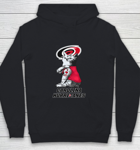 NHL My Cat Loves Carolina Hurricanes Hockey Youth Hoodie