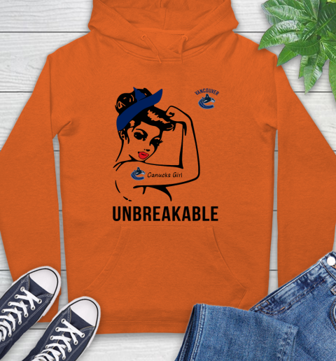 NHL Vancouver Canucks Girl Unbreakable Hockey Sports Hoodie 3