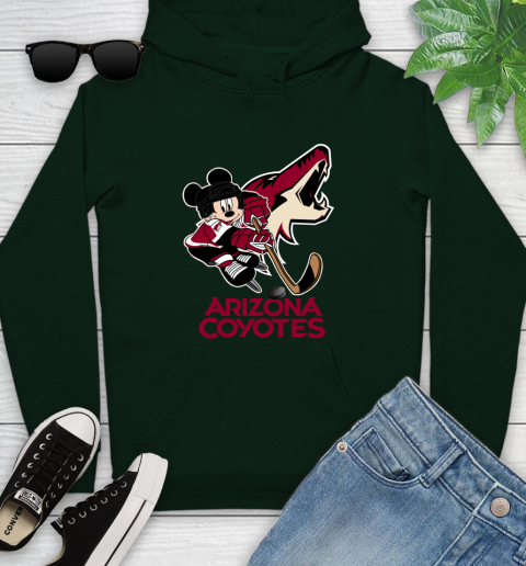 NHL Arizona Coyotes Mickey Mouse Disney Hockey T Shirt Youth Hoodie 13