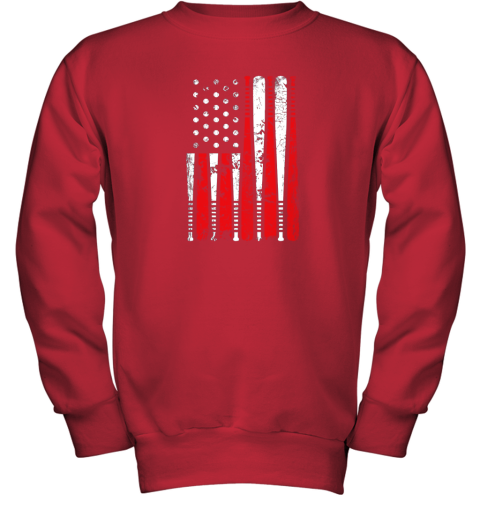 8tgx vintage baseball bat american usa flag gift youth sweatshirt 47 front red