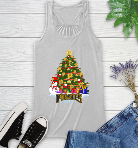 Pittsburgh Pirates Merry Christmas MLB Baseball Sports Racerback Tank