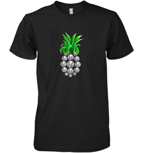 Pineapple Baseball Shirt Hawaiian Aloha Beach Gift Hawaii Premium Men's T-Shirt