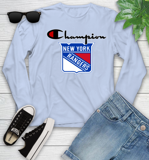 NHL Hockey New York Rangers Champion Shirt Youth Long Sleeve 6