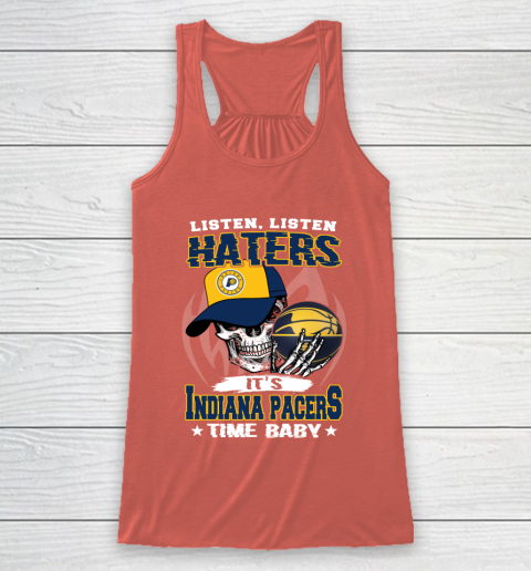 Listen Haters It is PACERS Time Baby NBA Racerback Tank 3
