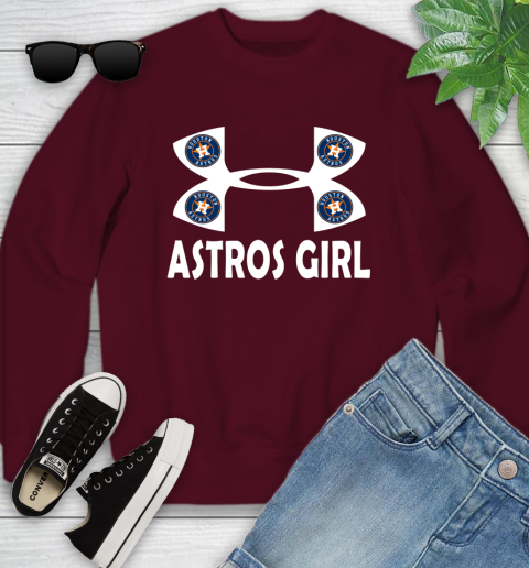 MLB Houston Astros Under Armour Baseball Sports Youth Sweatshirt 4