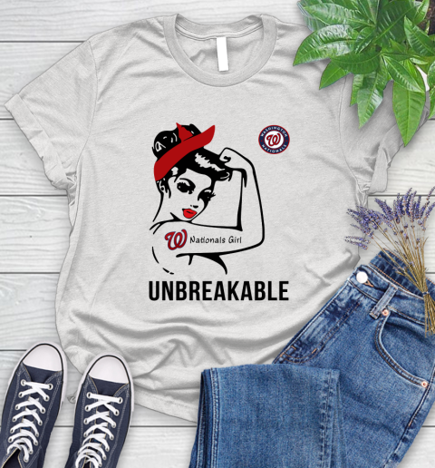WASHINGTON NATIONALS MLB Toronto Blue Jays Girl Unbreakable Baseball Sports Women's T-Shirt