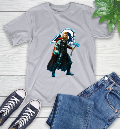 NFL Thor Avengers Endgame Football Los Angeles Rams T-Shirt 6