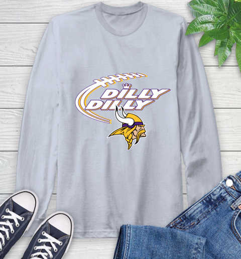 NFL Minnesota Vikings Dilly Dilly Football Sports Long Sleeve T-Shirt 6