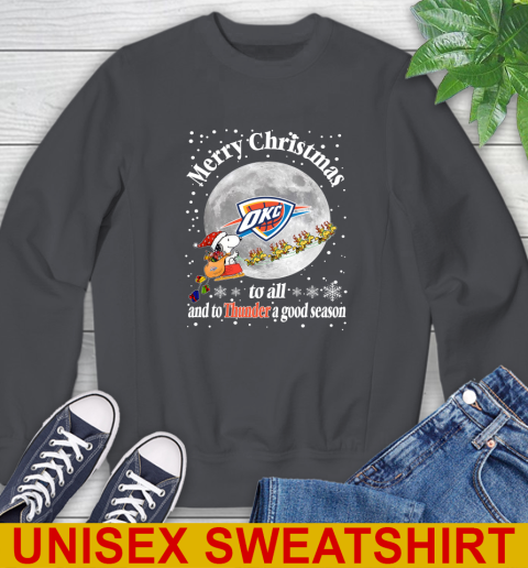 Oklahoma City Thunder Merry Christmas To All And To Thunder A Good Season NBA Basketball Sports Sweatshirt 7