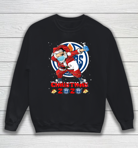 Edmonton Oilers Funny Santa Claus Dabbing Christmas 2020 NHL Sweatshirt