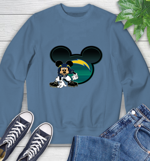 NFL Los Angeles Chargers Mickey Mouse Disney Football T Shirt Sweatshirt 7