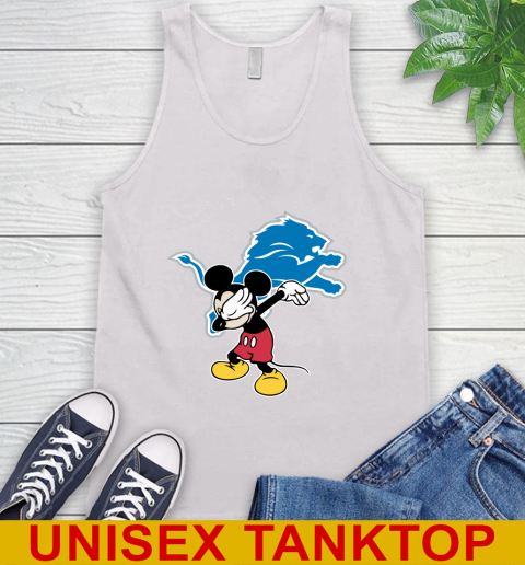 Detroit Lions NFL Football Dabbing Mickey Disney Sports Tank Top