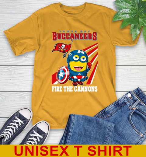 NFL Football Tampa Bay Buccaneers Captain America Marvel Avengers Minion Shirt T-Shirt 2