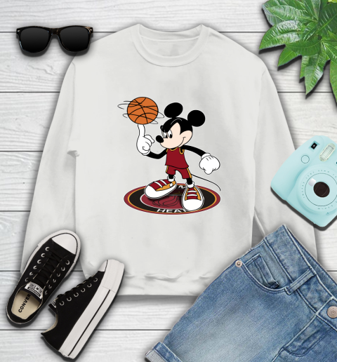 NBA Basketball Miami Heat Cheerful Mickey Disney Shirt Sweatshirt 6 NBA Basketball Miami Heat Cheerful Mickey Disney Shirt Sweatshirt - Image 6