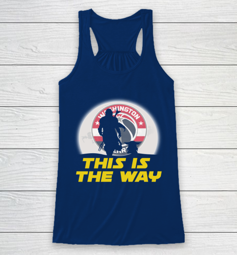 Washington Wizards NBA Basketball Star Wars Yoda And Mandalorian This Is The Way Racerback Tank 6