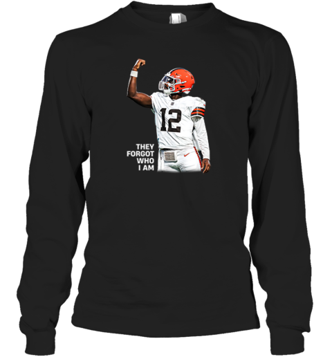 Shedeur Sander They Forgot Who I Am Premium Long Sleeve T-Shirt
