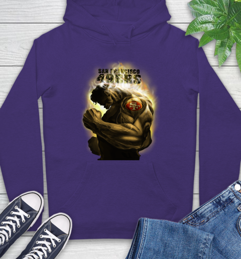 San Francisco 49ers NFL Football Hulk Marvel Avengers Sports Hoodie 5