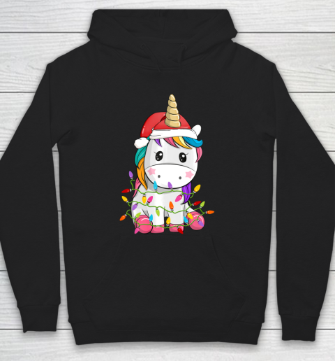 Unicorn Tree Christmas Sweater Xmas Pet Animal Lover Gifts Hoodie
