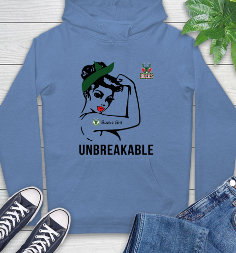 NBA Milwaukee Bucks Girl Unbreakable Basketball Sports Hoodie 9