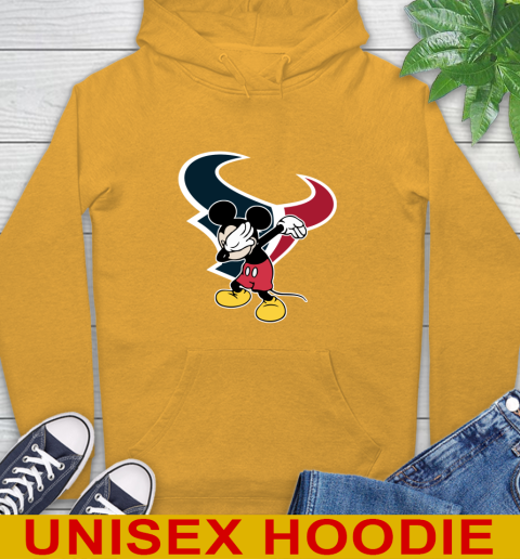 Houston Texans NFL Football Dabbing Mickey Disney Sports Hoodie 3