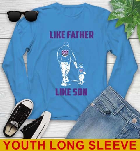 Sacramento Kings NBA Basketball Like Father Like Son Sports Youth Long Sleeve 8