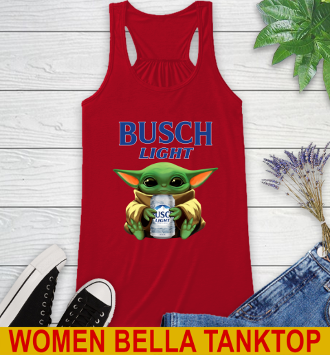Star Wars Baby Yoda Hugs Busch Light Beer Shirt 42