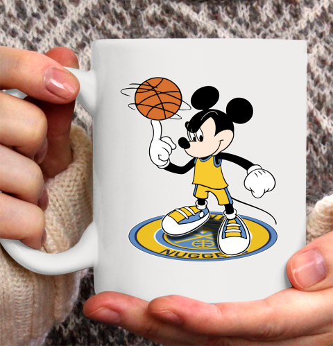 NBA Basketball Denver Nuggets Cheerful Mickey Disney Shirt Ceramic Mug 15oz 2