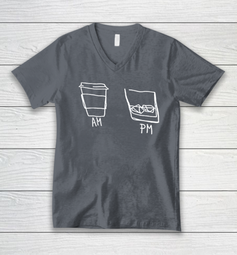AM Coffee PM Win V-Neck T-Shirt 3