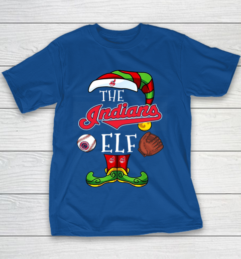 Cleveland Indians Christmas ELF Funny MLB Youth T-Shirt 6