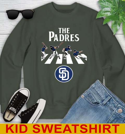 MLB Baseball San Diego Padres The Beatles Rock Band Shirt Youth Sweatshirt 8