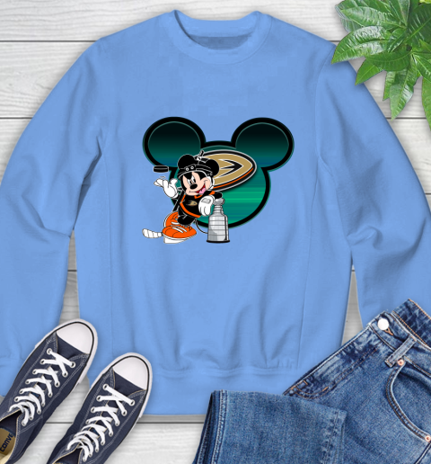 NHL Anaheim Ducks Stanley Cup Mickey Mouse Disney Hockey T Shirt Sweatshirt 11