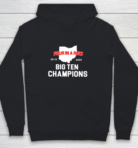 Big Ten Champions Four in a Row 2020 Youth Hoodie