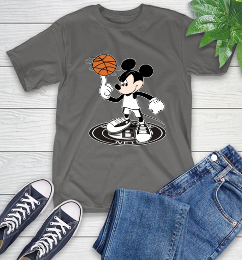 NBA Basketball Brooklyn Nets Cheerful Mickey Disney Shirt T-Shirt 10