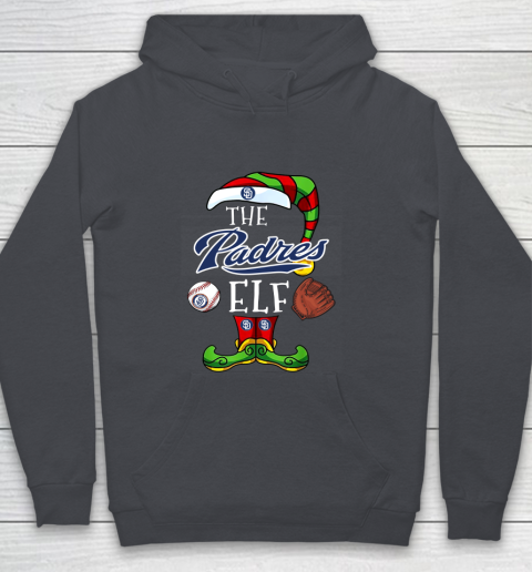 San Diego Padres Christmas ELF Funny MLB Youth Hoodie 5