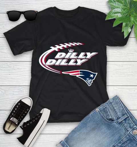 NFL New England Patriots Dilly Dilly Football Sports Youth T-Shirt 2