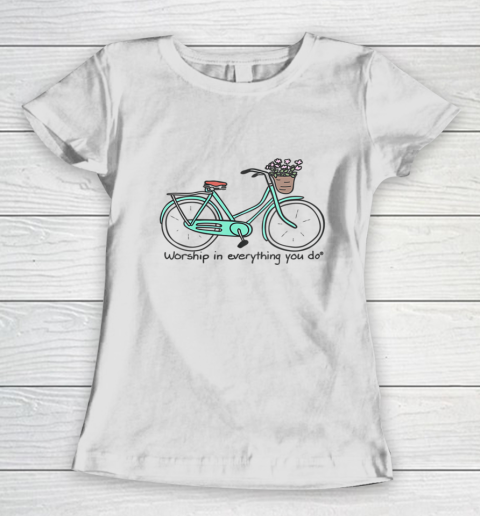 Cheerful Bicycling Women's T-Shirt