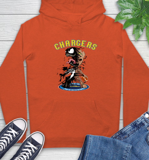 NFL San Diego Chargers Football Venom Groot Guardians Of The Galaxy Hoodie 5