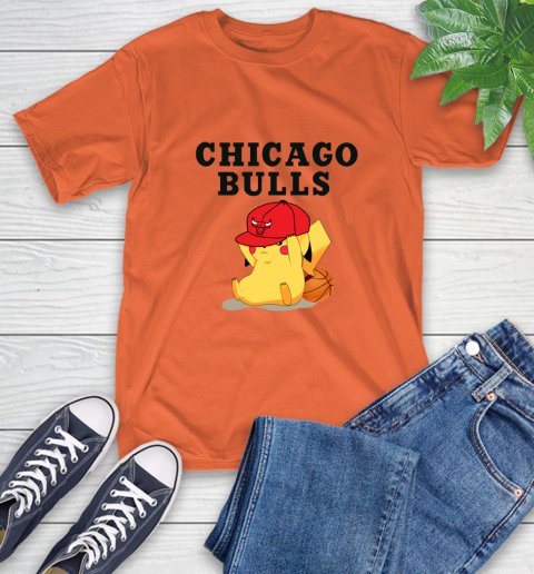 NBA Pikachu Basketball Sports Chicago Bulls T-Shirt 5