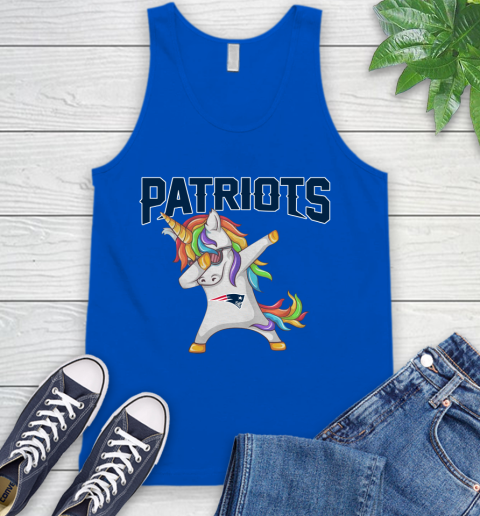 New England Patriots NFL Football Funny Unicorn Dabbing Sports Tank Top 5