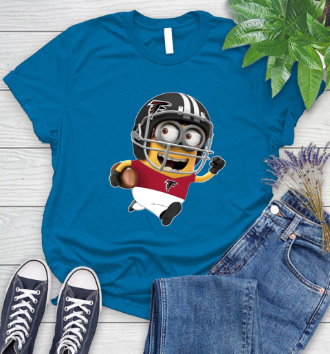 NFL Atlanta Falcons Minions Disney Football Sports Women's T-Shirt 7