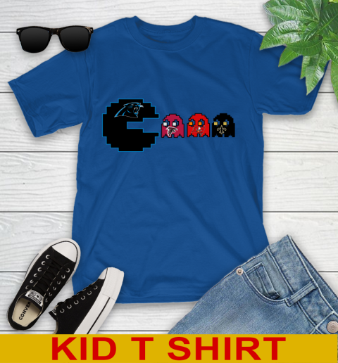 Carolina Panthers NFL Football Pac Man Champion Youth T-Shirt 9