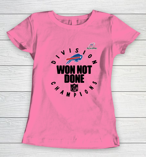 Buffalo Bills East Champions 2020 NFL Playoffs Division Won Not Done Women's T-Shirt 9