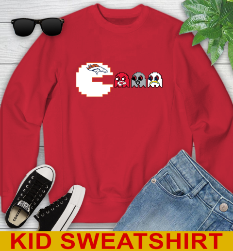 Denver Broncos NFL Football Pac Man Champion Youth Sweatshirt 8