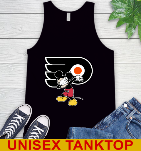 Philadelphia Flyers NHL Hockey Dabbing Mickey Disney Sports Tank Top 2