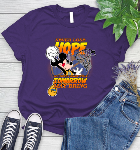 Denver Nuggets NBA Basketball Mickey Disney Never Lose Hope Women's T-Shirt 4