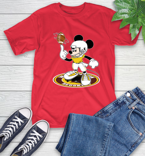 NFL Football Washington Redskins Cheerful Mickey Disney Shirt T-Shirt 11