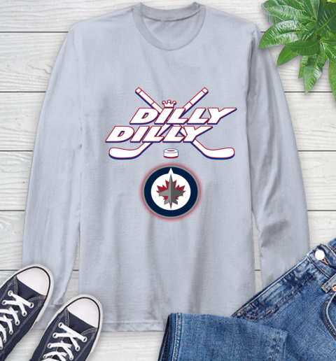 NHL Winnipeg Jets Dilly Dilly Hockey Sports Long Sleeve T-Shirt 6