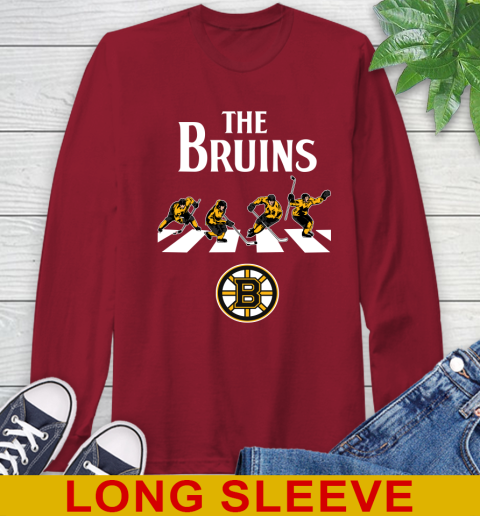 NHL Hockey Boston Bruins The Beatles Rock Band Shirt Long Sleeve T-Shirt 9