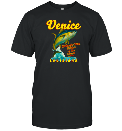 Venice, Louisiana, Yellowfin Tuna Fishing Premium T-Shirt